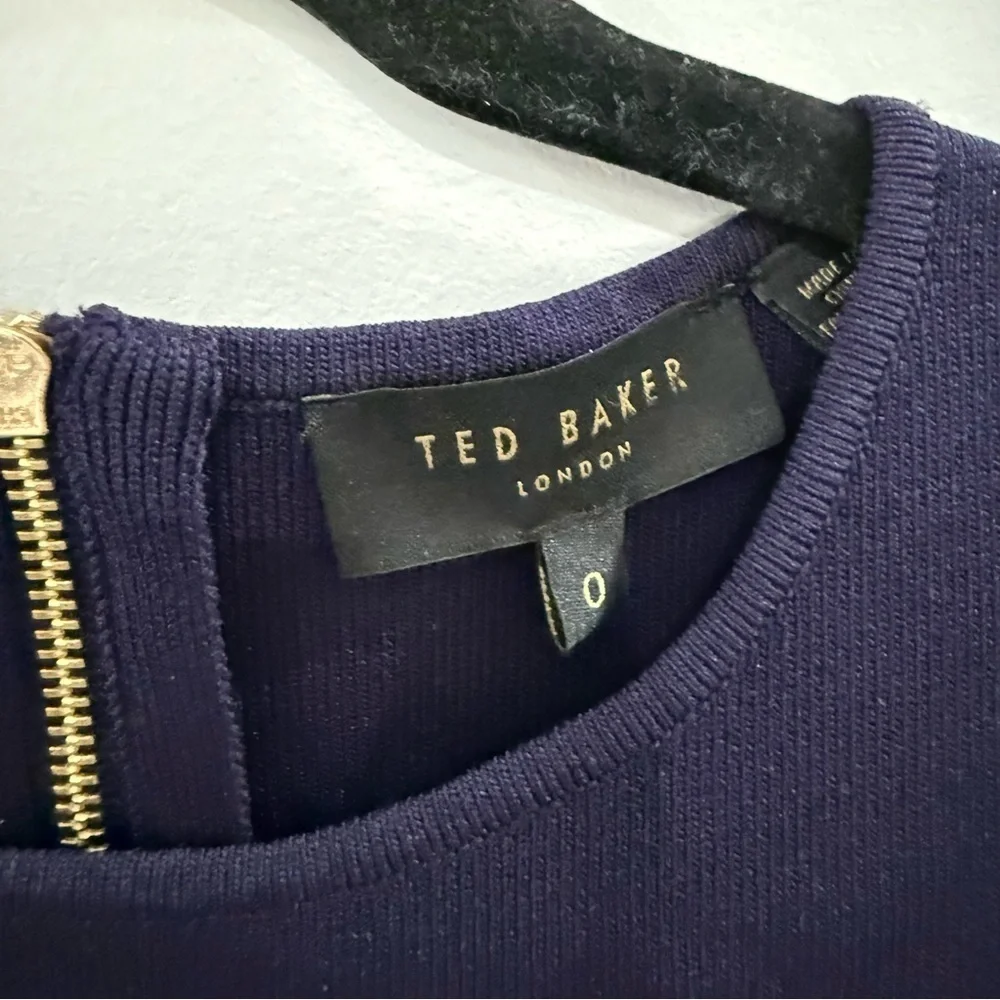 Ted Baker Dress Luccia Mini Lace Sleeveless in Navy